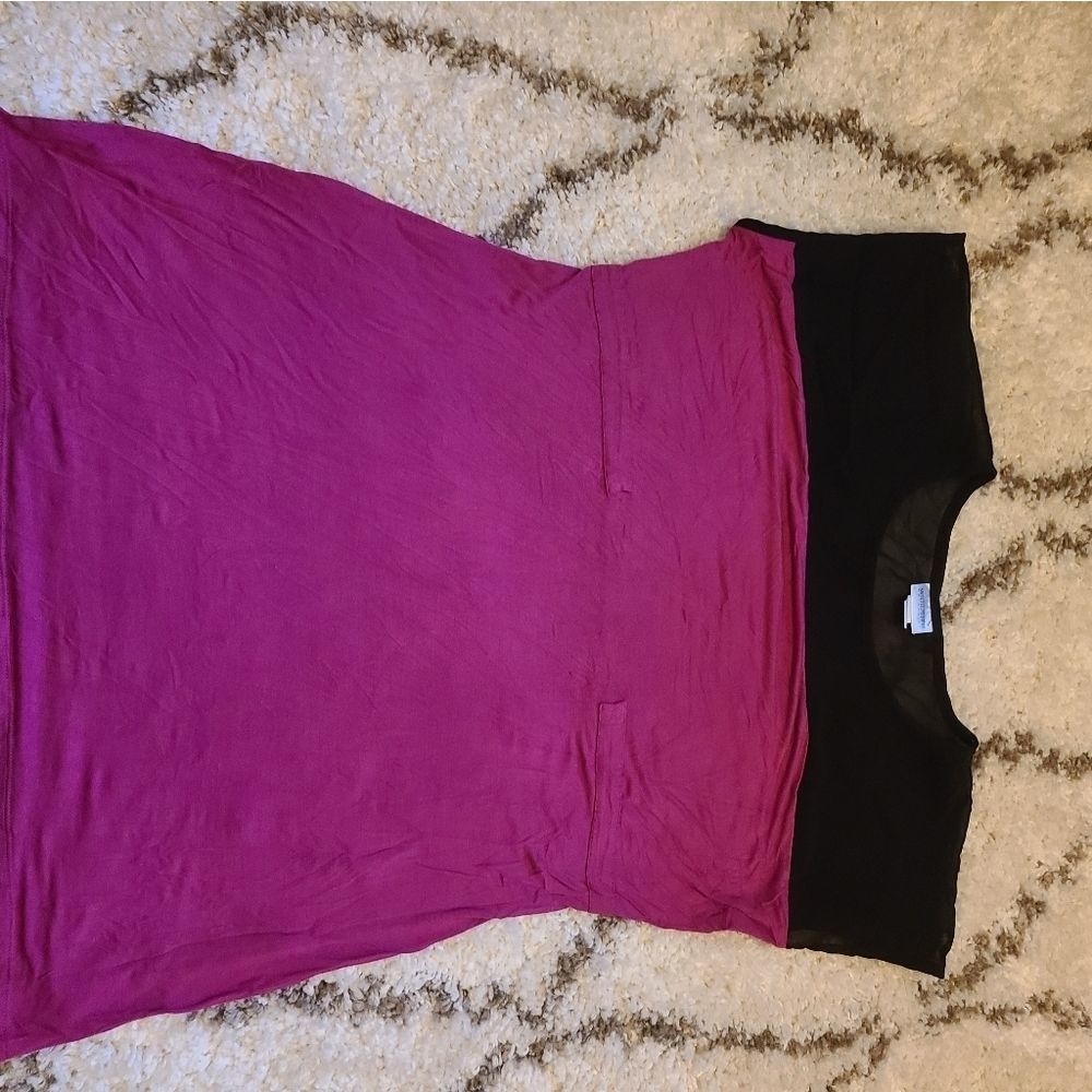 Motherhood maternity shirt pink & black size large